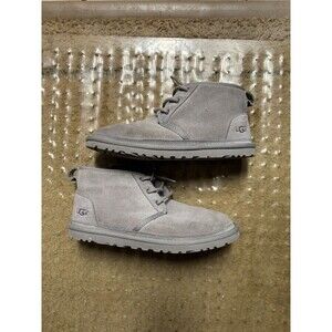 UGG Neumel Chukka Suede Lace Up Ankle Boots Size 8 Gray 1094269